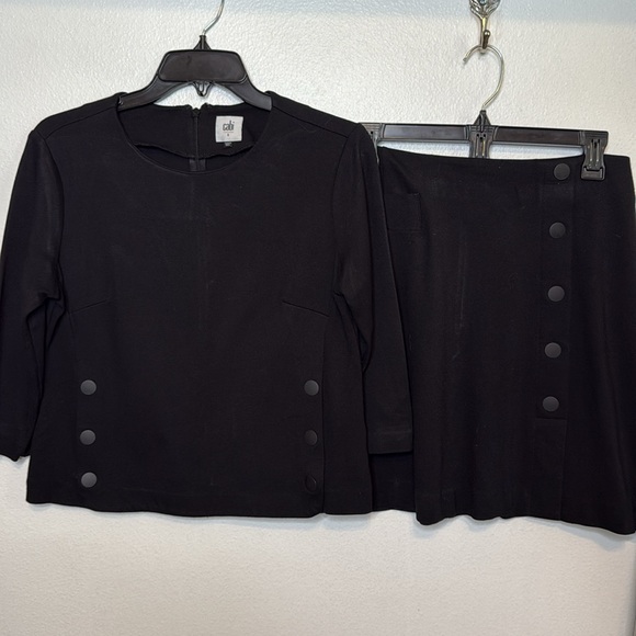 CAbi Black Soft 2pc Chic Skirt Set S/4* - Picture 5 of 10